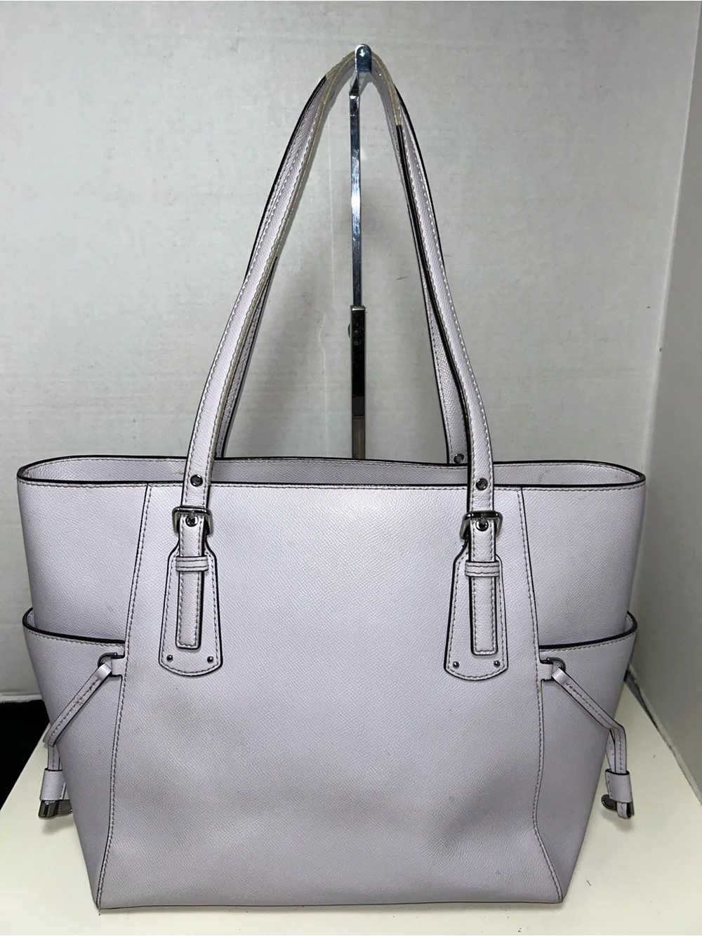 Michael Kors Voyager Light Lilac Saffiano Leather Tote Bag Shoulder Bag